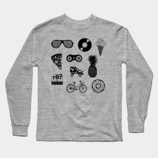 Retro 80's & 90's REMIX Design Long Sleeve T-Shirt